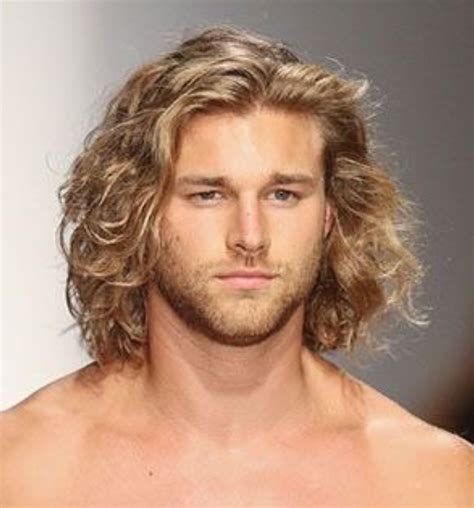 long wavy hair blonde|long wavy blonde hair men.